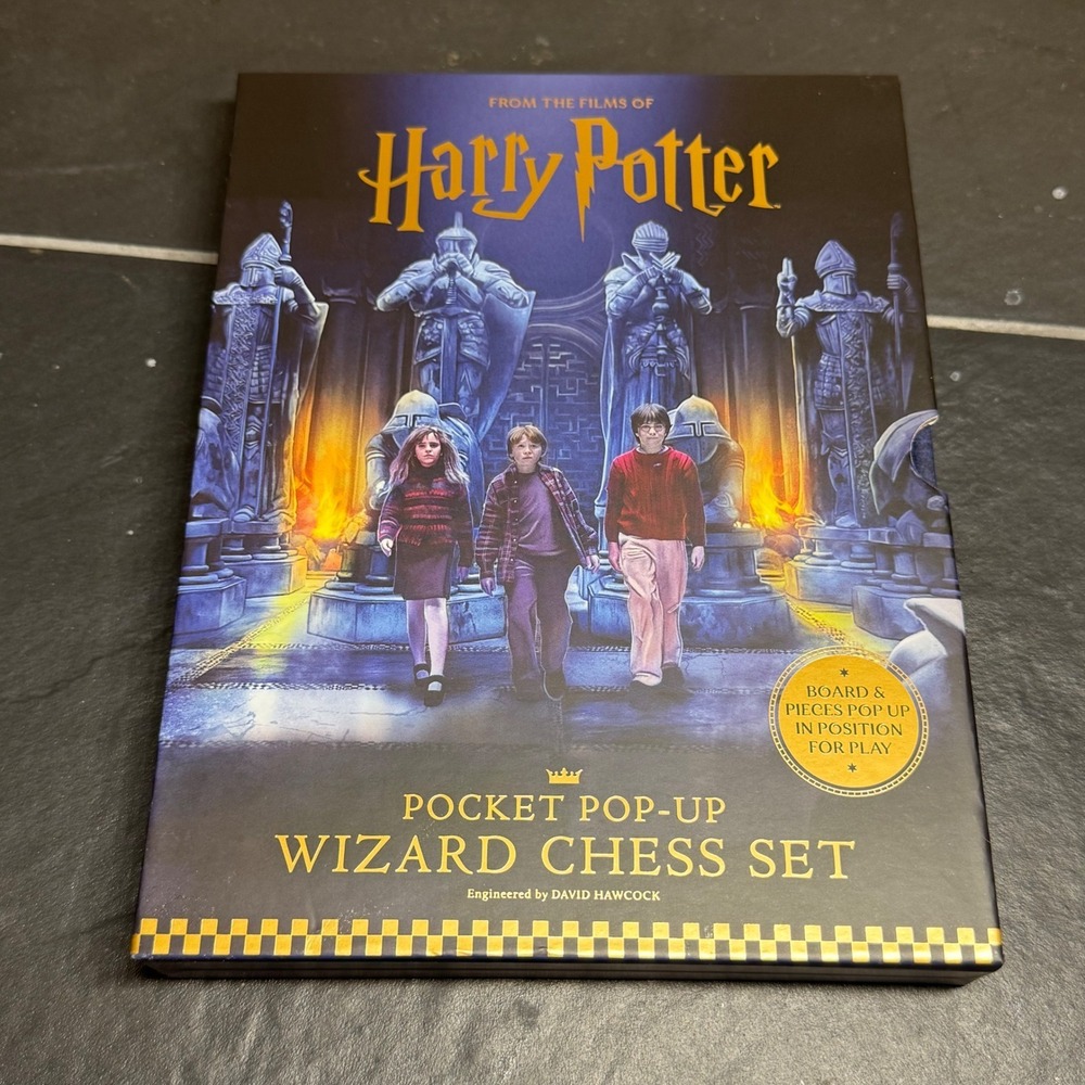 Harry Potter Pocket Pop-Up Wizard Chess Set Insight Editions David Hawcock‎ NEW